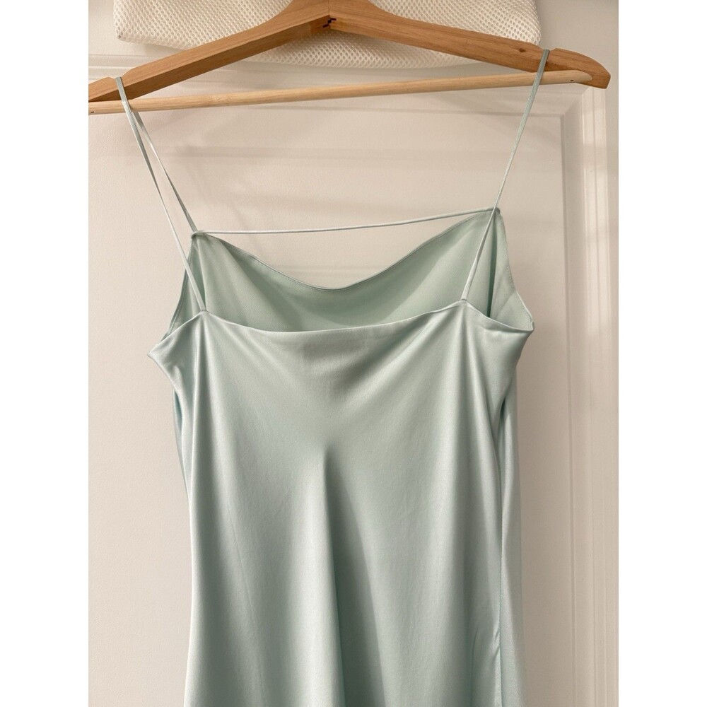NWOT Reformation Cardi Silk Dress Elegant Mint Green Slip Dress  Orig. $278 - Picture 11 of 14